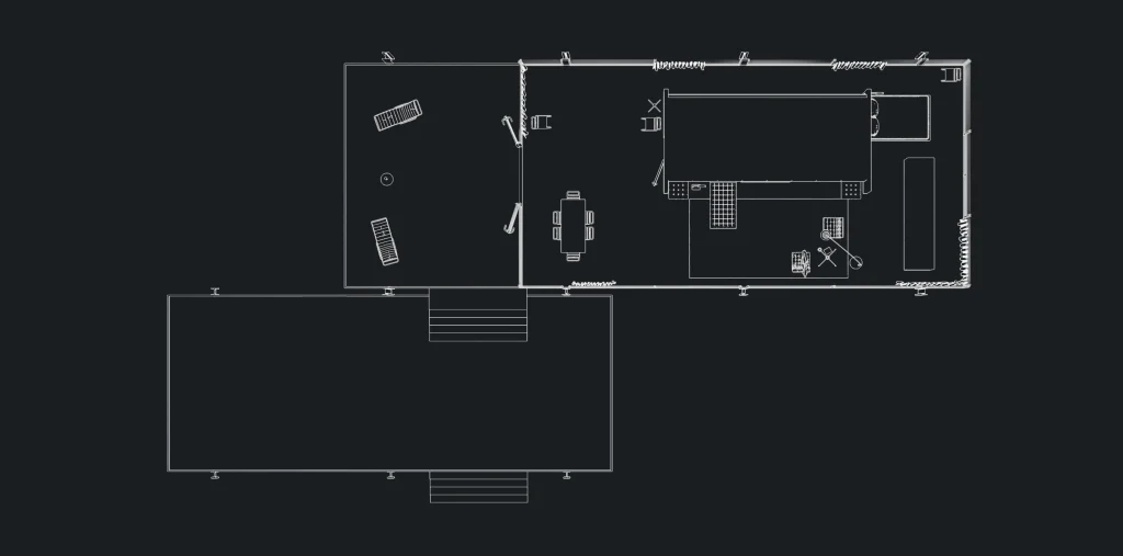 CoherenceVisual demo - Farnsworth house- floorplan